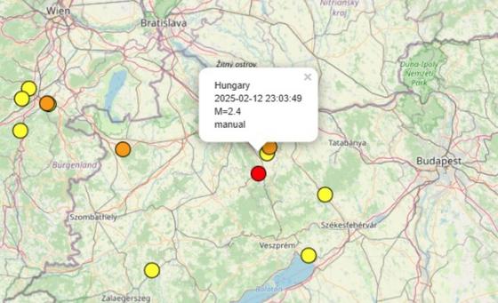 Pannonhalma térségében földrengés rázta meg a környéket.